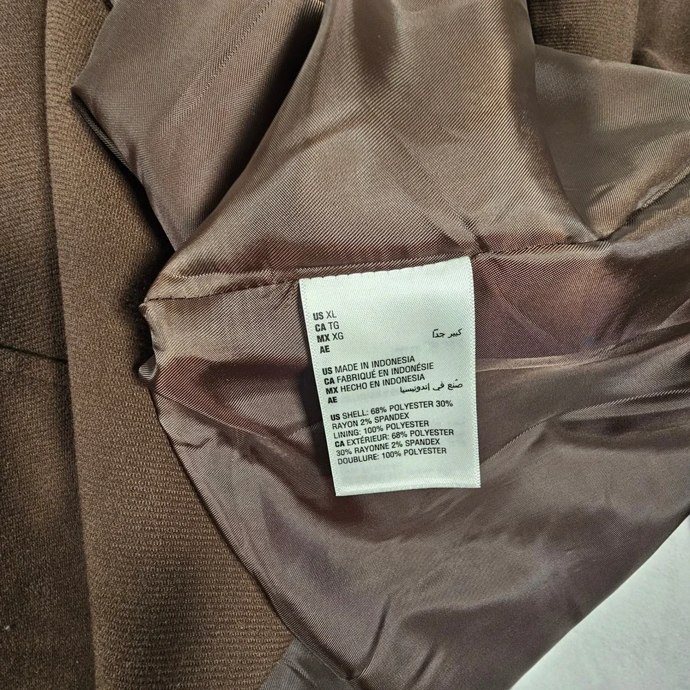 MODE OF ONE Men's Dark Walnut Classic‎ Fit Two Button Blazer XL